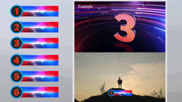3D Numbers Lower Third V1 alt