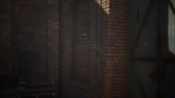 Abandoned Factory Empty Because of the Coronavirus Covid-19 Epidemic alt