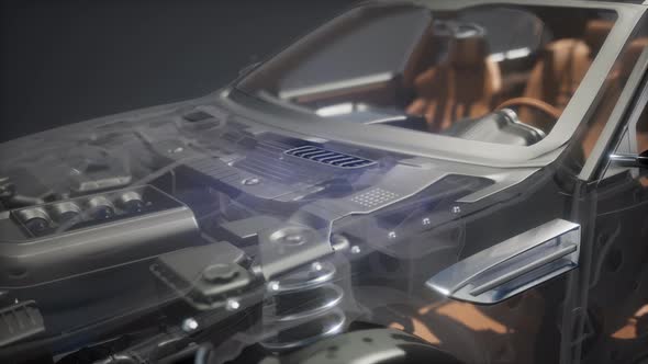 Detailed Car Engine and Other Parts alt