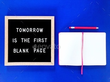 Tomorrow is the first blank page