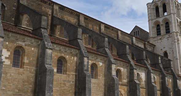 The Vezelay abbey, department of Yonne, region Bourgogne Franche Comte in France