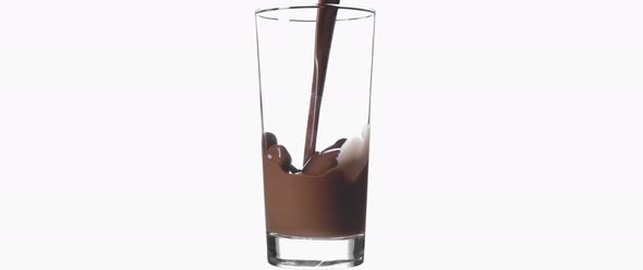 Full Glass of Dark Chocolate Milk
