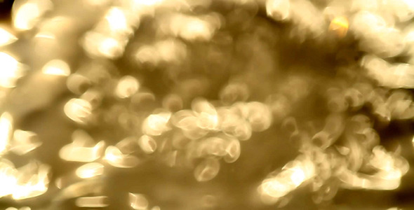 Golden Water Bokeh 1 - HD