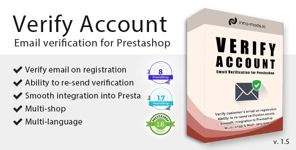 Verify Account for Prestashop