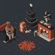 Christmas & New Year Isometric Elements - VideoHive Item for Sale