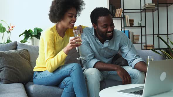 African american couple spending time together