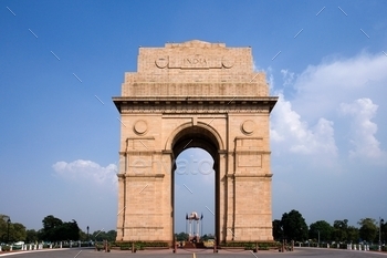  memorial located astride the Rajpath, in New Delhi, India.  It is a memorial to the 82,000 soldiers of the Indian Army who died during the First World War.