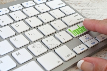r keyboard. Concept for transferring items online like money funds data files photos  MargJohnsonVA