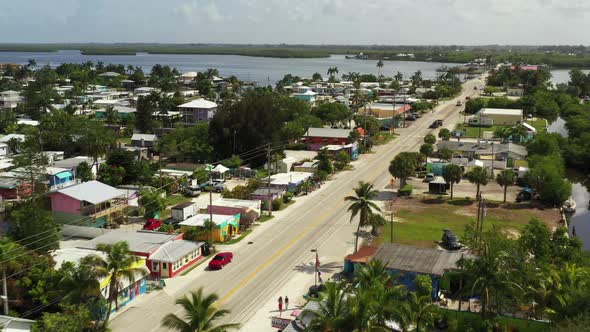 Aerial Scenic Tour Of Matlacha Florida 4k