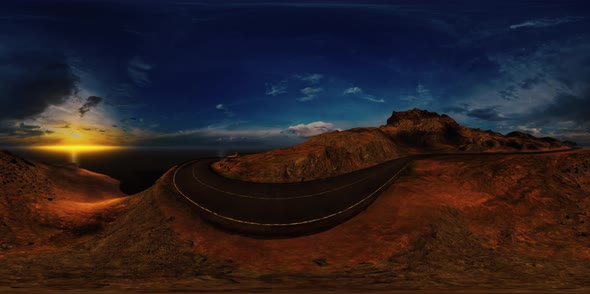 VR360 View or the Soast Road in Scotland