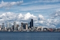 Seattle skyline over Elliott bay.  - PhotoDune Item for Sale