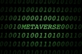 Green binary computer code with METAVERSE spelled out. - PhotoDune Item for Sale