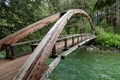 Wood bridge over river - PhotoDune Item for Sale