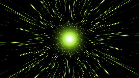 Glowing Green Light Streak Particles alt