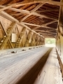 The interior of a covered wooden bridge - PhotoDune Item for Sale