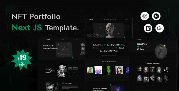 Avalle - NFT Portfolio React Next Js Template