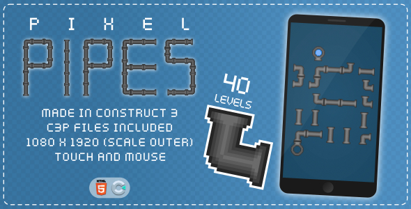 Pixel Pipes - HTML5 Casual game
