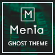 Menia - Responsive Minimal and Clean Ghost Theme - ThemeForest Item for Sale