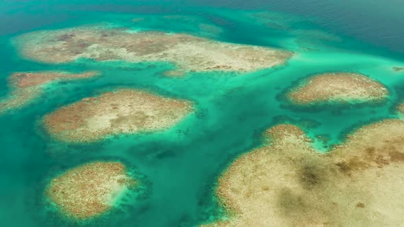 Transparent Blue Sea Water in the Lagoon