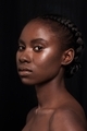 Beautiful black african american young woman, looking to the camera with stunning beauty - PhotoDune Item for Sale
