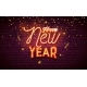 Happy New Year 2023 Illustration with Glowing Neon - GraphicRiver Item for Sale