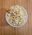 Bowl of freshly popped popcorn from overhead - PhotoDune Item for Sale