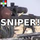 Sniper Rifle Shot and Reloading