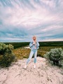Stylish Traveler girl with blonde long hair exploring Australia - PhotoDune Item for Sale