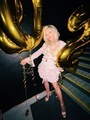 Beautiful blonde girl celebrating New Year 2022 - PhotoDune Item for Sale