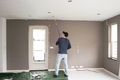 Man full length painting the ceiling. Home renovation.  - PhotoDune Item for Sale