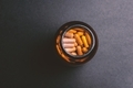 Pills in a bottle taken from above on dark background  - PhotoDune Item for Sale