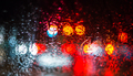 Abstract car lights from a rainy car window  - PhotoDune Item for Sale