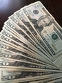 Pile of twenty dollar bills on table  - PhotoDune Item for Sale