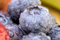 Healthy eating, close up of blueberries next to bananas and apples  - PhotoDune Item for Sale