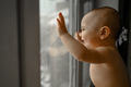 The baby is looking out the window - PhotoDune Item for Sale