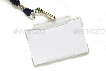 card is left blank for label
