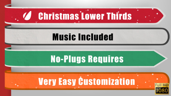 Christmas Lower Thirds