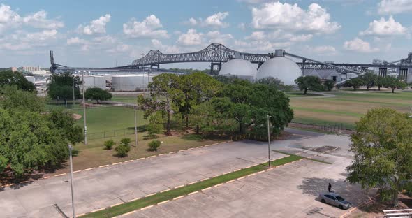 Establishing shot of Baton Rouge, Louisiana