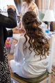 Wedding preparations for this bride includes a hairstylist before the ceremony begins - PhotoDune Item for Sale