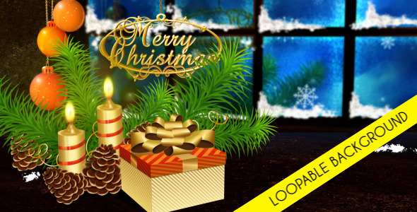 Christmas Night Loopable Background