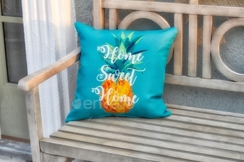 or decorating, outside living Spaces, blue, bright colors, pineapples, living at home, home, patios, bench, welcome home, home accessories,Buying a new home, new home owners, moving, relocation, new beginnings, just married, new home, xyzSchallenge2