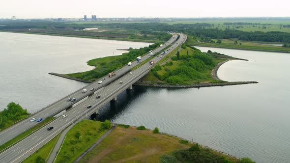 Highway Bridge From Above, Drone Stock Footage By Drone Rune 4