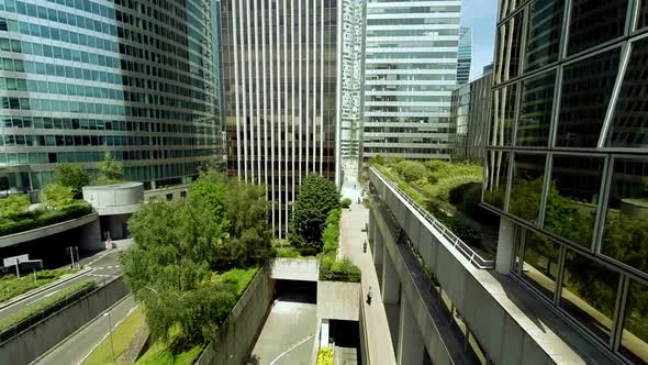 Modern High Rise Buildings in City Business District