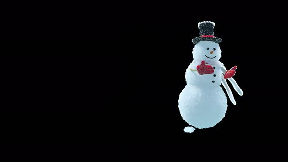 64 Snowman Dancing 4K