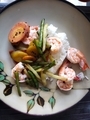 Plate of freshly cooked shrimp served over rice with stir fry vegetables  - PhotoDune Item for Sale