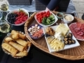 Colorful appetizers on a tray in outdoor setting  - PhotoDune Item for Sale
