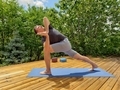 Active senior practicing yoga outdoors  - PhotoDune Item for Sale