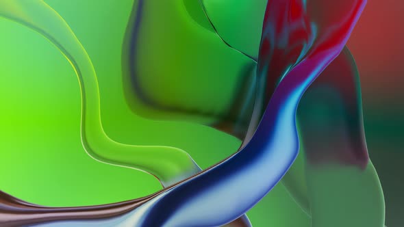 Flowing Liquid Waves Abstract Multicolored Motion Background. Seamless Loop video