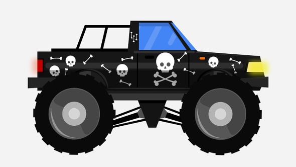 Off-road Jeep Cartoon