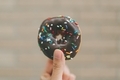 A donut with chocolate and sprinkles. - PhotoDune Item for Sale